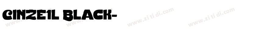 Cinze1l Black字体转换